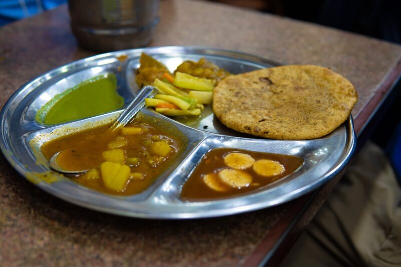 indian thali india budget travel
