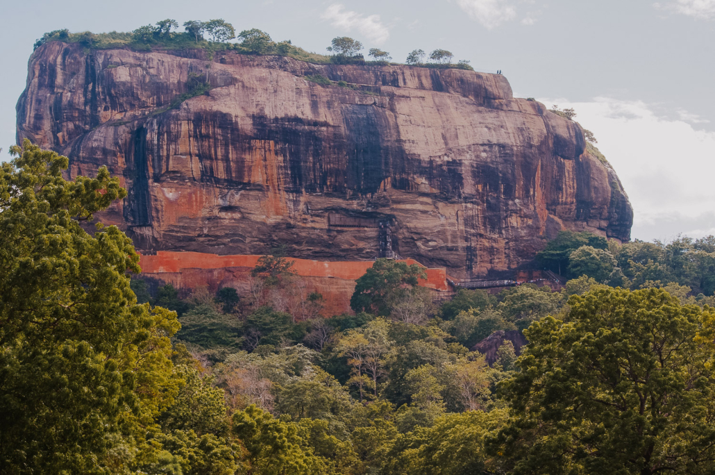 massive rock landmark in sri lanka asia